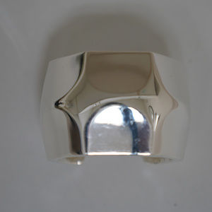 BACCARAT B MANIA silver BANGLE BRACELET